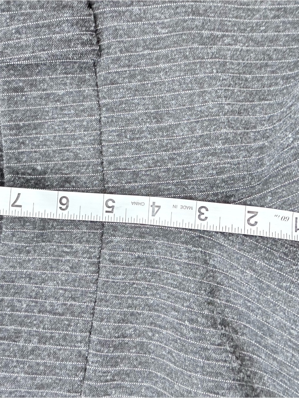 Zara y2k style low rise Gray Pinstripe Flared Trousers - Picture 4 of 6